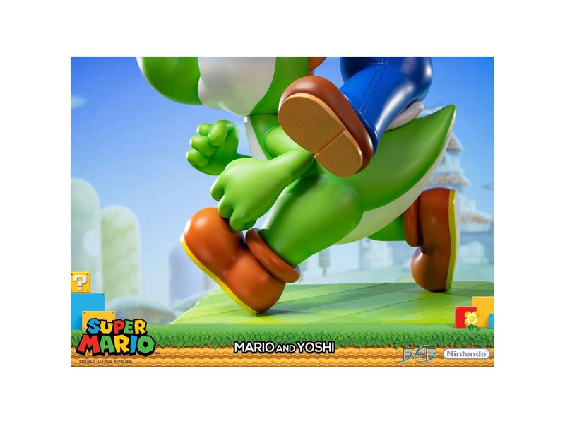First 4 Figures - Super Mario Statue: Mario And Yoshi Standard Edition - Figur