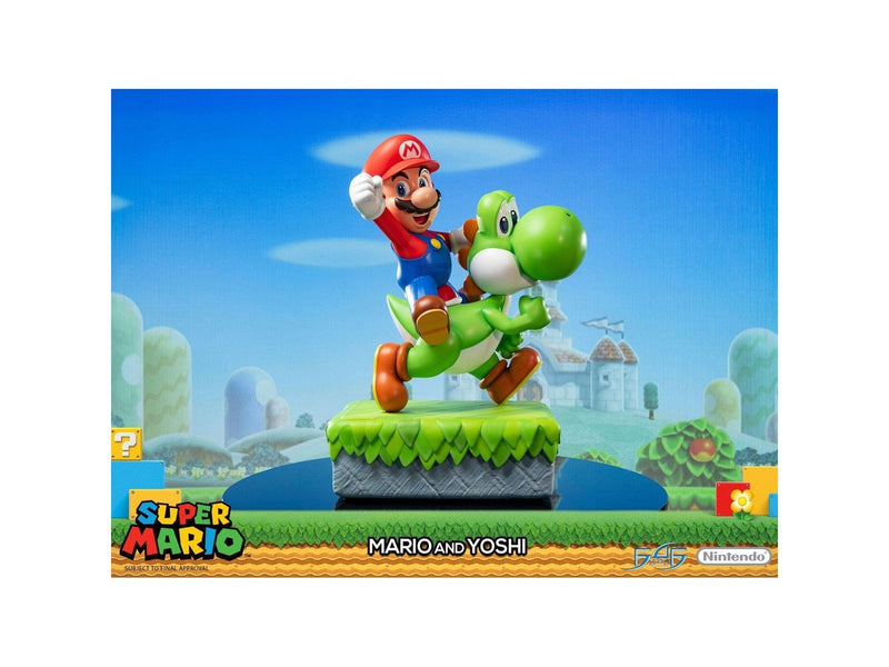 First 4 Figures - Super Mario Statue: Mario And Yoshi Standard Edition - Figur
