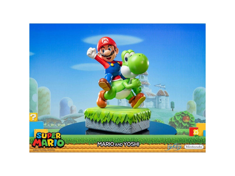 First 4 Figures - Super Mario Statue: Mario And Yoshi Standard Edition - Figur