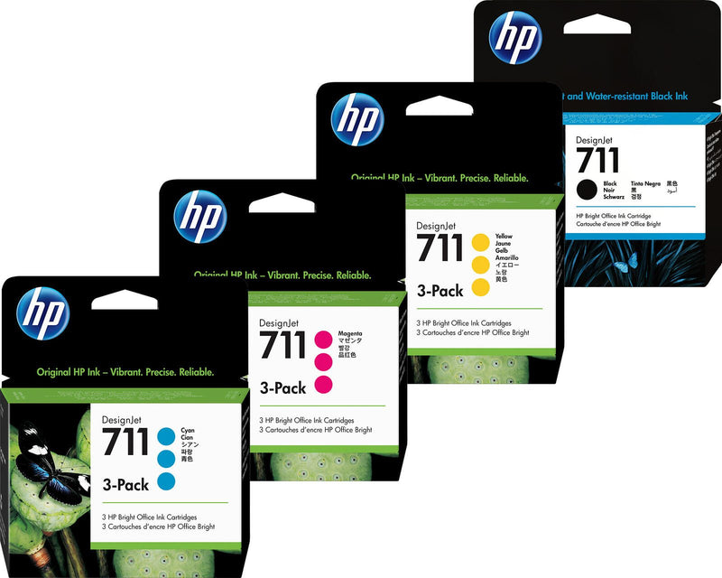 HP Original 711 Druckerpatronen - 10er Multipack (CZ134A, CZ135A, CZ136A, CZ133A)