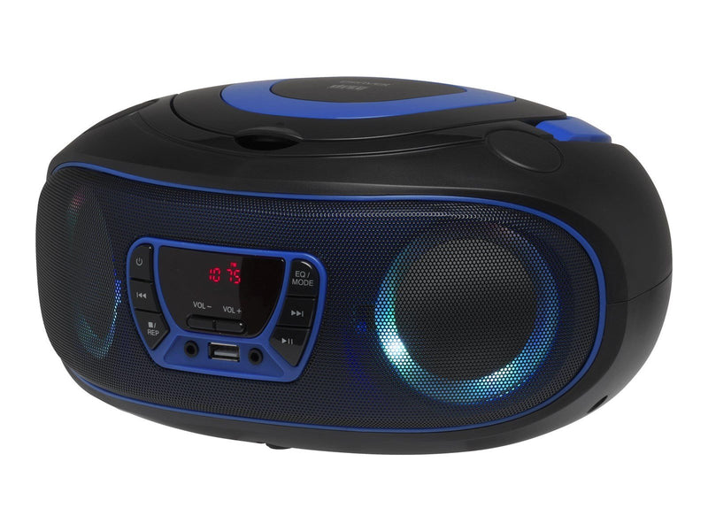 DENVER TCL-212BT - Blue - Boombox - CD - FM - USB - Bluetooth