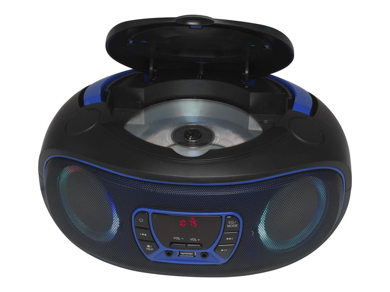 DENVER TCL-212BT - Blue - Boombox - CD - FM - USB - Bluetooth