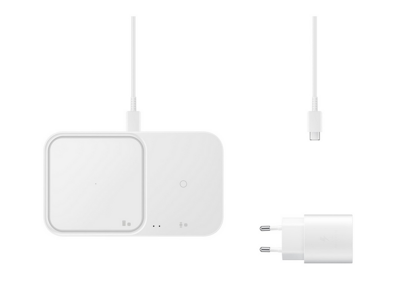 Samsung Wireless Charger Duo (Incl. Power Adapter) - White