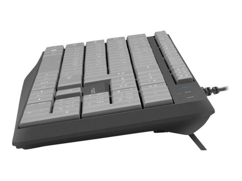 Natec Nautilus - keyboard - US - black - Tastaturen - Englisch - US - Grau