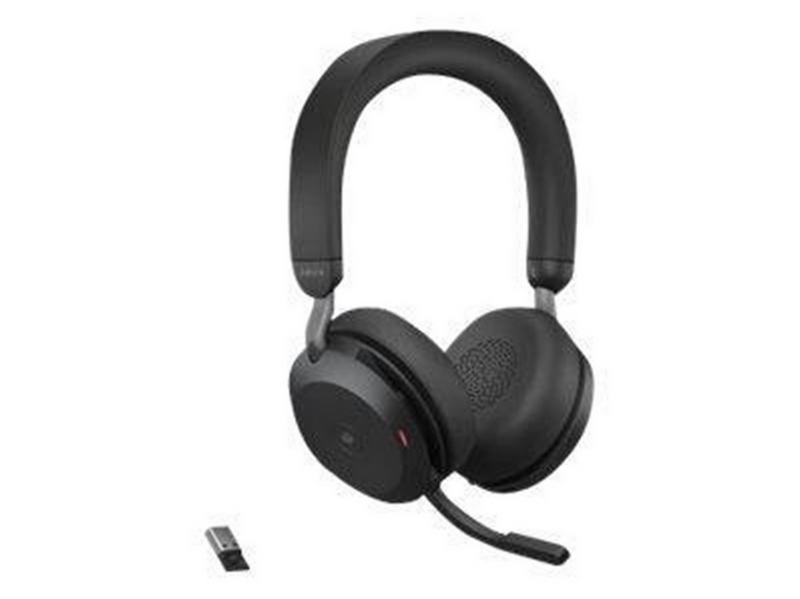 Jabra Evolve2 75 Link380a MS Stereo Stand Black