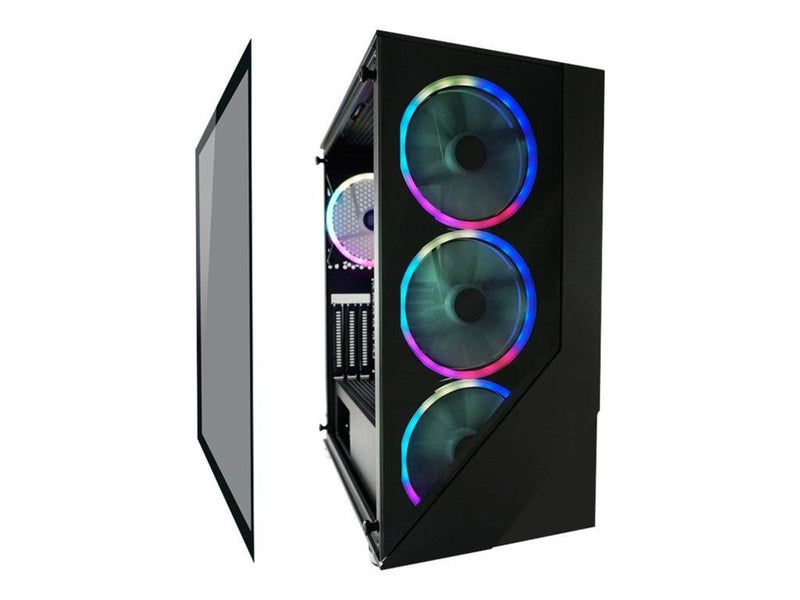 LC Power Gaming 803B Shaded_X - Gehäuse - Tower - Schwarz