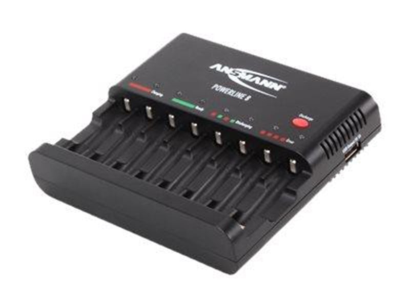 ANSMANN Powerline 8 charger for aa/aaa nimh 8 pcs.