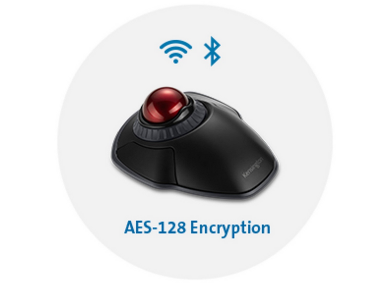 Kensington Orbit® Wireless Trackball with Scroll Ring - Black - Trackball (Schwarz)