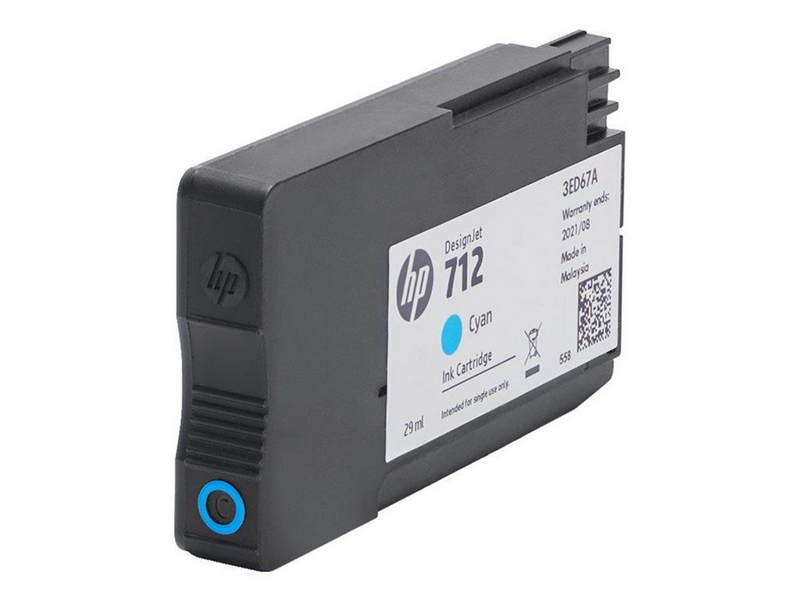 HP 712 / 3ED77A 3-Pack Cyan Ink