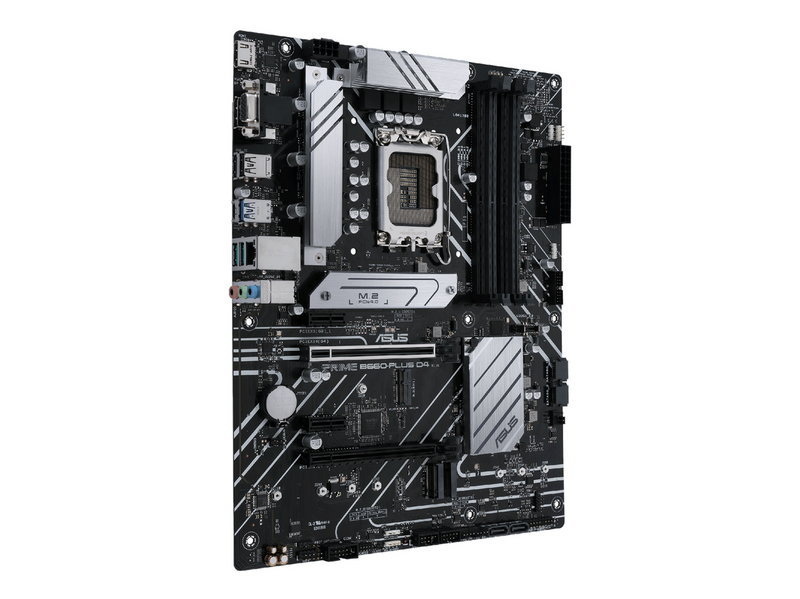 ASUS PRIME B660-PLUS D4 Mainboard - Intel B660 - Intel LGA1700 socket - DDR4 RAM - ATX