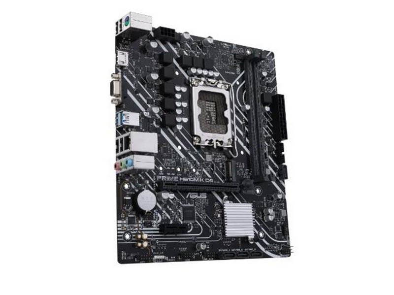 ASUS PRIME H610M-K D4 Mainboard - Intel H610 - Intel LGA1700 - DDR4 RAM - Micro-ATX