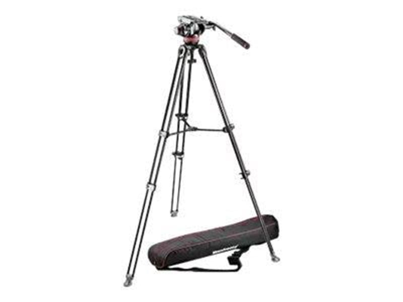 Manfrotto 502 Fluid video head&MVT502AM alu twin leg tripod