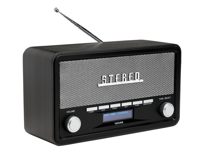 DENVER DAB-18DARKGREY - DAB portable radio - Bluetooth - DAB/DAB+/FM - Stereo - Grau