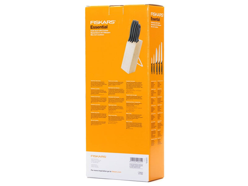 Fiskars Essential Knife block and knives set