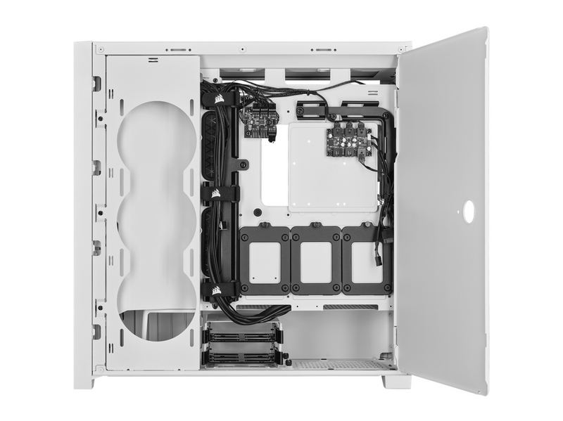 Corsair iCUE 5000X RGB QL Edition - White - Gehäuse - Miditower - Weiß