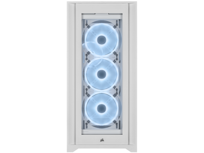 Corsair iCUE 5000X RGB QL Edition - White - Gehäuse - Miditower - Weiß