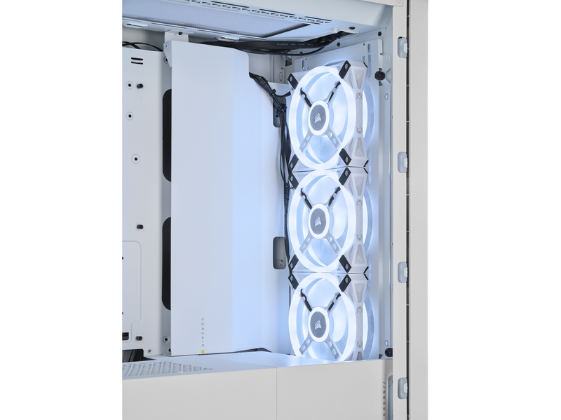Corsair iCUE 5000X RGB QL Edition - White - Gehäuse - Miditower - Weiß