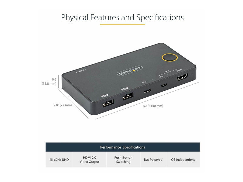 StarTech.com SV221HUC4K - KVM Switch