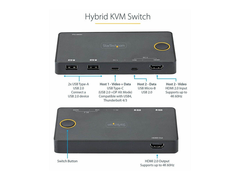 StarTech.com SV221HUC4K - KVM Switch