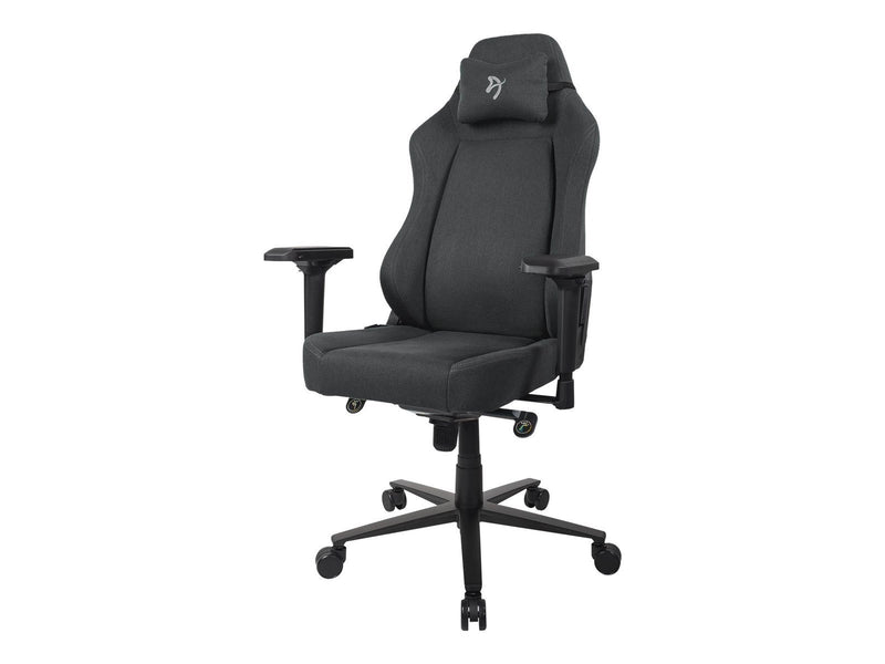 Arozzi Primo - chair - aluminium woven fabric metal frame - grey black/grey Büro Stuhl - Aluminium - Bis zu 140 kg