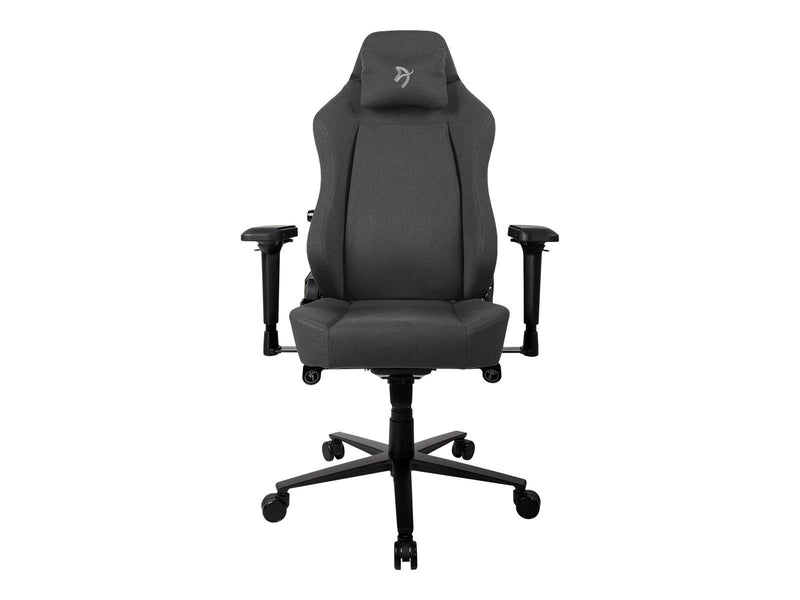 Arozzi Primo - chair - aluminium woven fabric metal frame - grey black/grey Büro Stuhl - Aluminium - Bis zu 140 kg