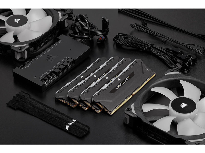 Corsair Vengeance RGB PRO SL DDR4-3600 - 16GB - CL16 - Dual Channel (2 pcs) - AMD Optimized - Schwarz mit RGB