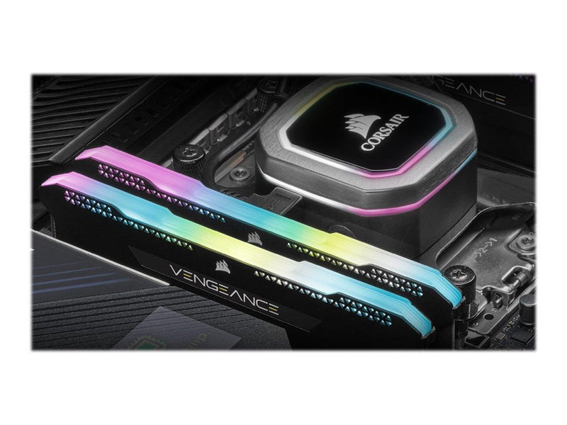 Corsair Vengeance RGB PRO SL DDR4-4000 - 16GB - CL18 - Dual Channel (2 pcs) - AMD Optimized - Schwarz mit RGB
