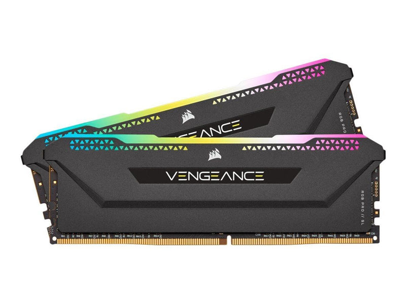 Corsair Vengeance RGB PRO SL DDR4-3200 - 64GB - CL16 - Dual Channel (2 pcs) - Intel XMP - Schwarz mit RGB