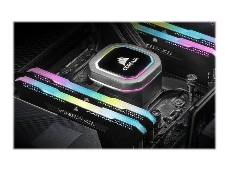Corsair Vengeance RGB PRO SL DDR4-3200 - 64GB - CL16 - Dual Channel (2 pcs) - Intel XMP - Schwarz mit RGB