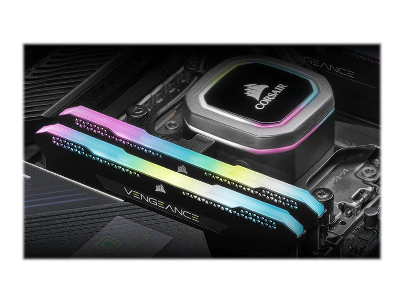 Corsair Vengeance RGB PRO SL DDR4-3200 - 64GB - CL16 - Dual Channel (2 pcs) - Intel XMP - Schwarz mit RGB