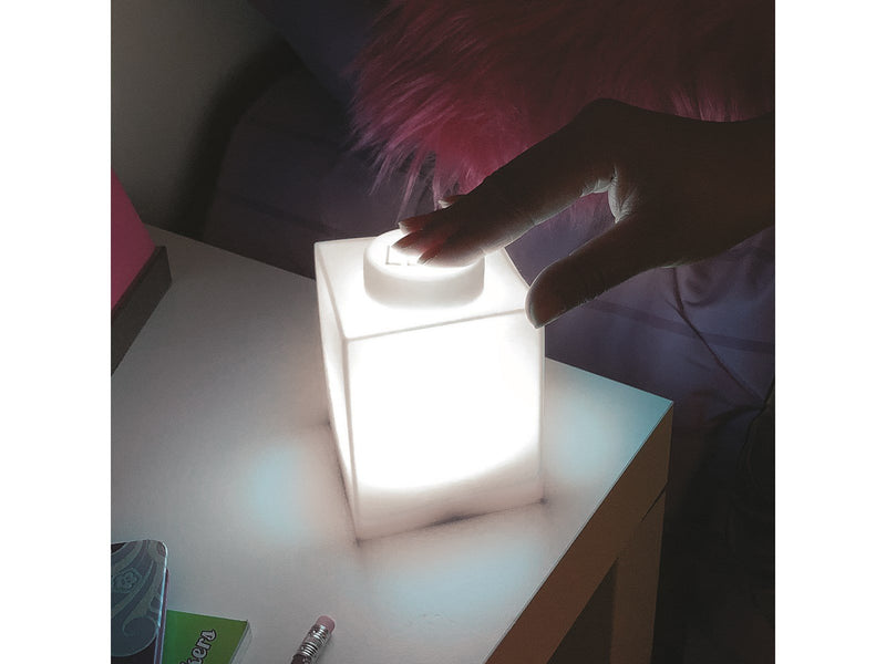 Euromic LEGO Classic Silicone Brick 1000% night light with LEDlite- WHITE