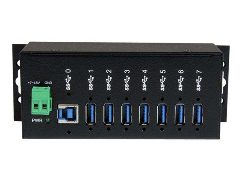StarTech.com 7 Port Industrial USB 3.0 Hub USB-Hubs - USB 3.0 - 7 - Schwarz