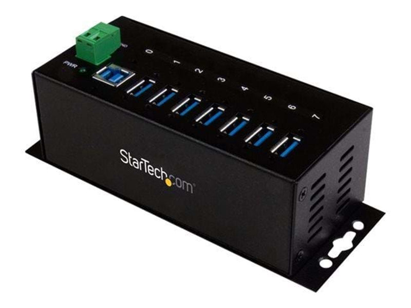 StarTech.com 7 Port Industrial USB 3.0 Hub USB-Hubs - USB 3.0 - 7 - Schwarz