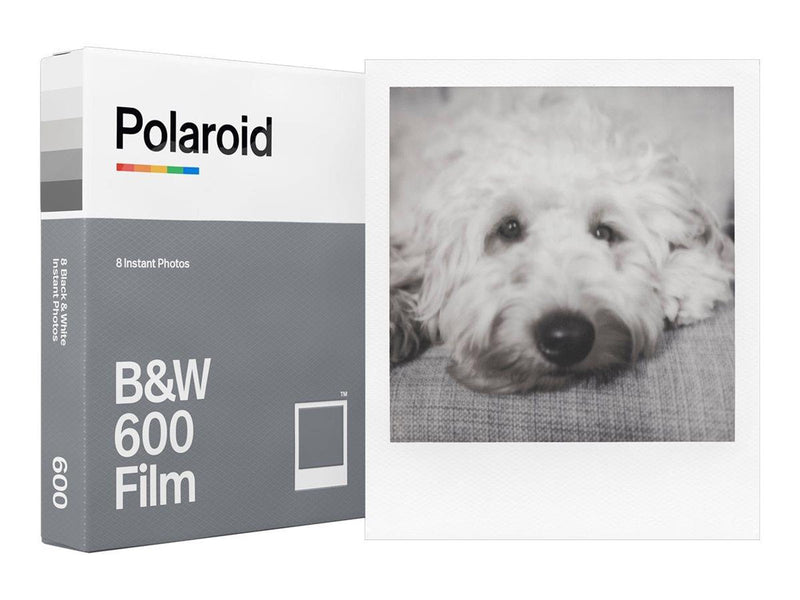 Polaroid Black & White Film 600 Type (8 Exposures) - White Frame