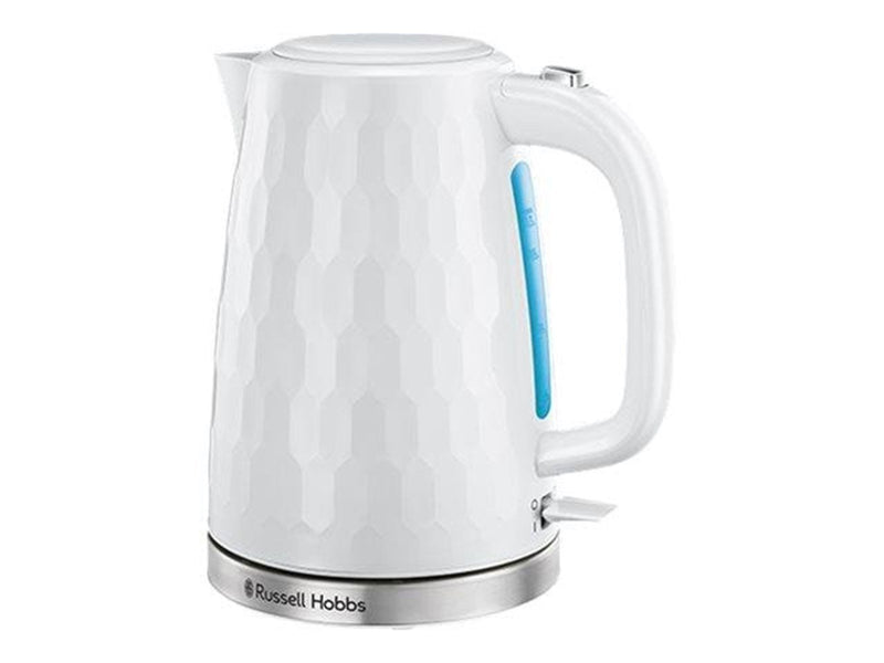 Russell Hobbs Wasserkocher Rapid Boil Kettle Honey Comb - White 26050-70 - Weiß - 2400 W