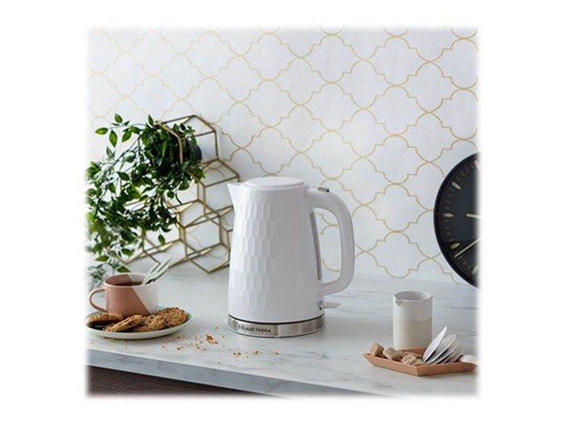 Russell Hobbs Wasserkocher Rapid Boil Kettle Honey Comb - White 26050-70 - Weiß - 2400 W