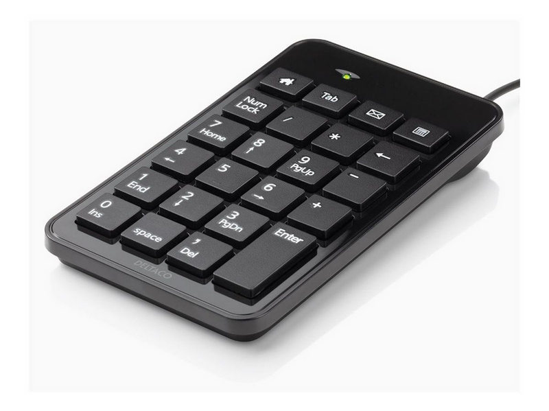 Deltaco TB-120 - Keypad USB black - Numpad - Schwarz