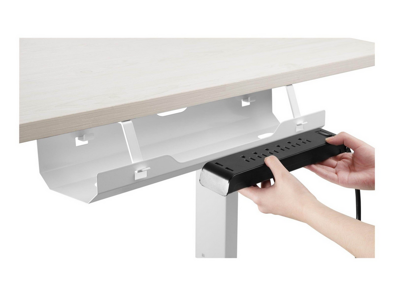 Deltaco Office Cable Management Tray - White