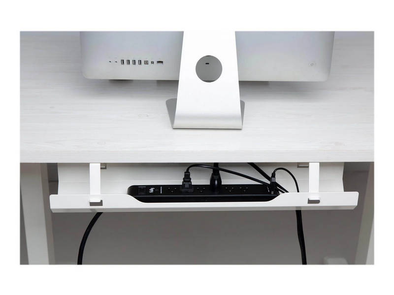 Deltaco Office Cable Management Tray - White