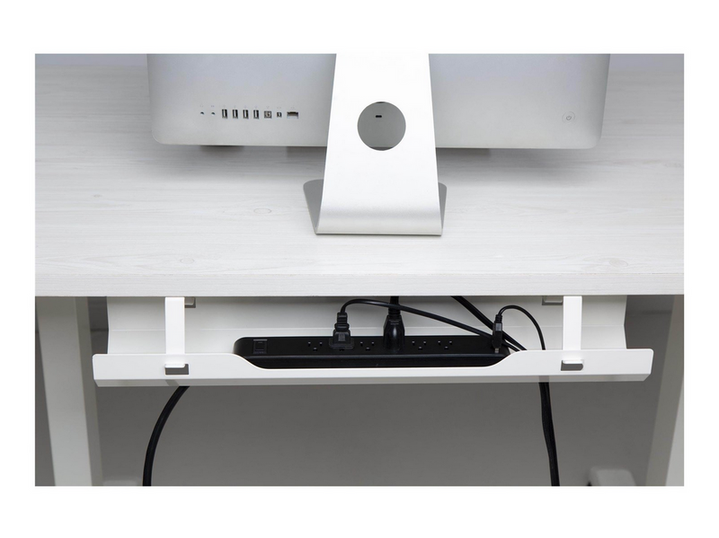 Deltaco Office Cable Management Tray - White