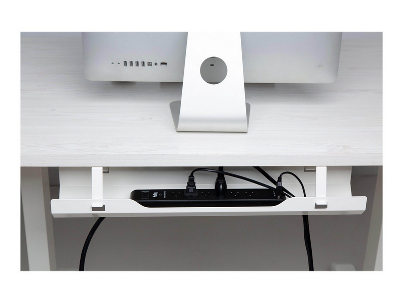 Deltaco Office Cable Management Tray - White