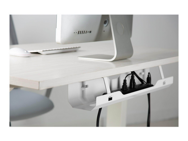 Deltaco Office Cable Management Tray - White