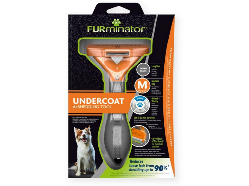 FURminator Deshedder for Medium Dogs Long Hair