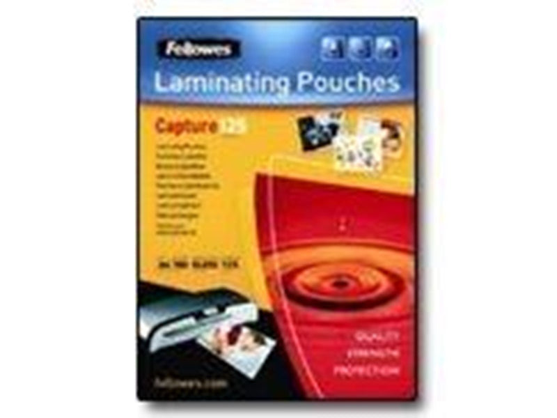 Fellowes Glänzende Karten-Laminierfolie 125 Mikron - 75x105mm