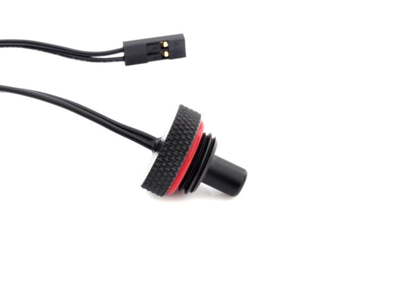 Bitspower G1/4" Carbon Black Temperature Sensor Stop Fitting