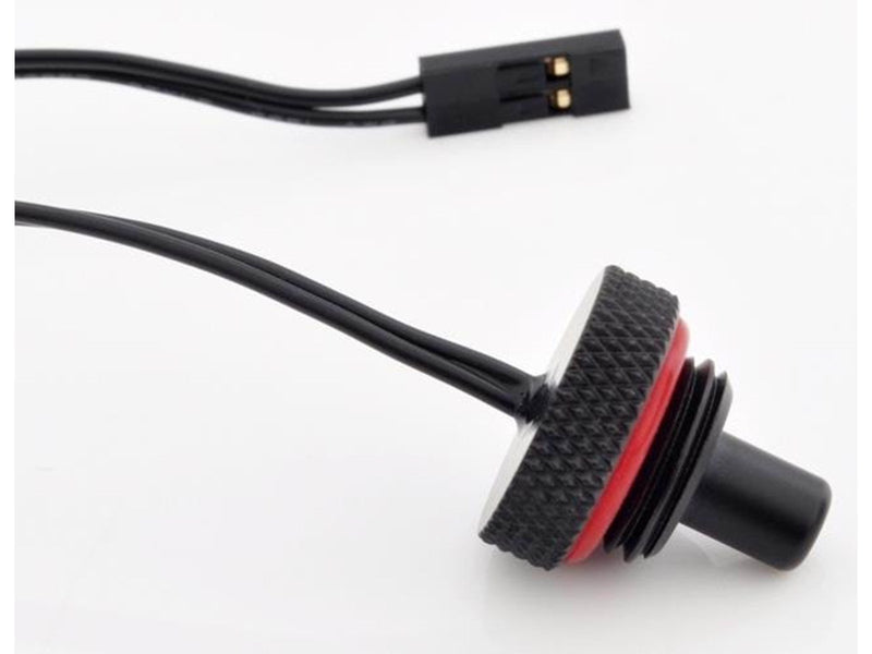 Bitspower G1/4" Carbon Black Temperature Sensor Stop Fitting