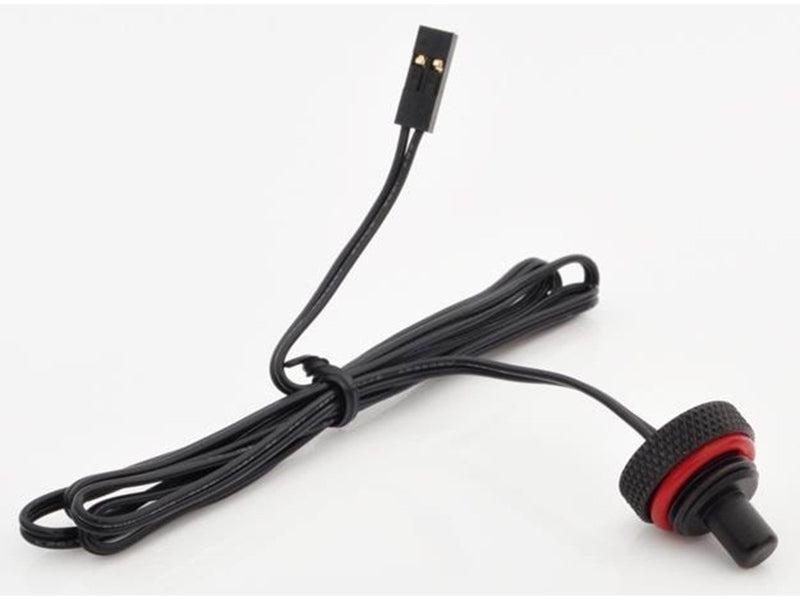 Bitspower G1/4" Carbon Black Temperature Sensor Stop Fitting
