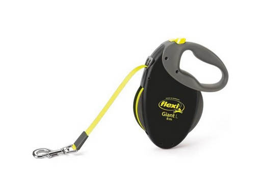 Flexi - Leash Giant L 8M Tape Black/Neon Yellow Max 50Kg - (600.7782)