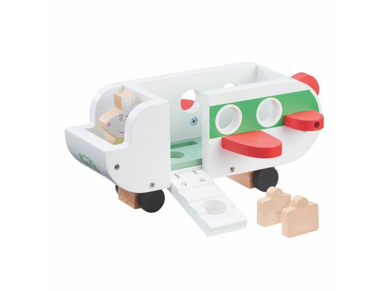 Peppa Pig Wooden Aeroplane & Figure