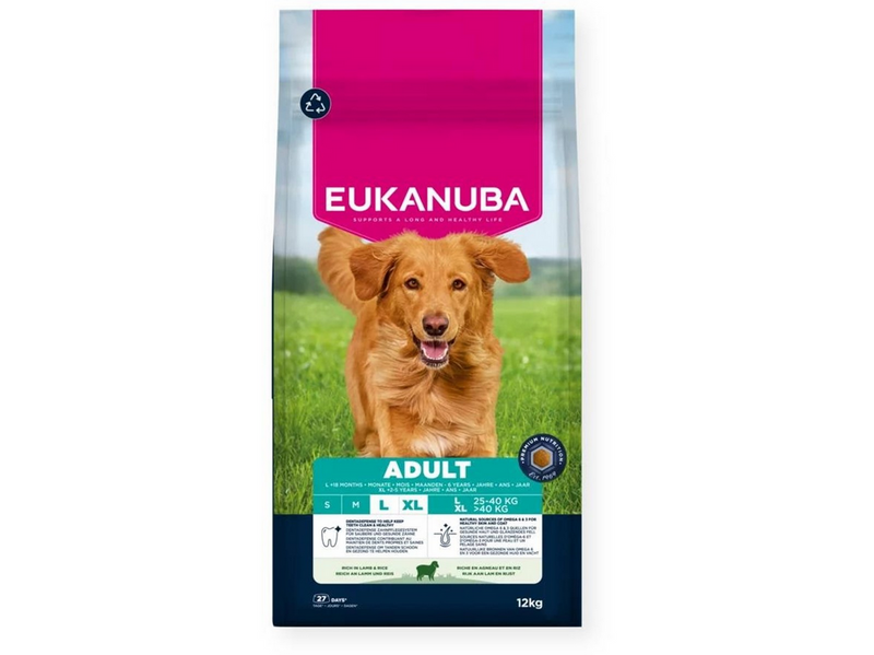 Eukanuba Adult Large Breed, Lamb & Rice, 12kg